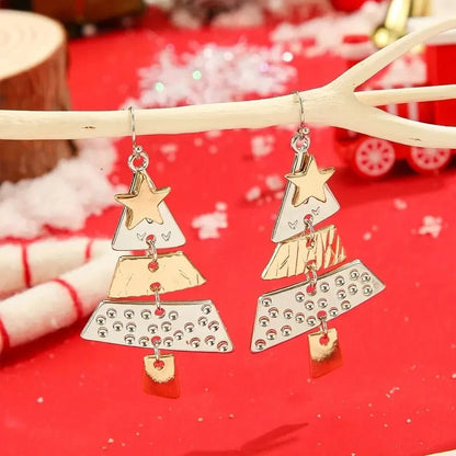 Festive Tree Dangle Earrings