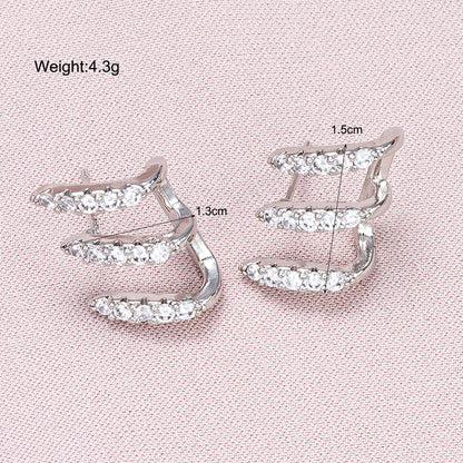 Claw-Set Sparkle Ear Trio