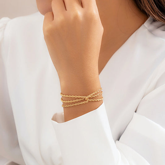 Multilayer Rope Chain Bracelet