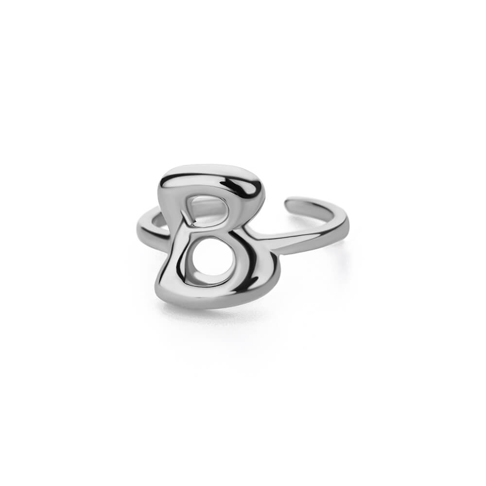 Gold Initial Statement Ring