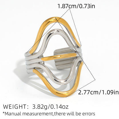 Geometric Irregular Stacking Ring