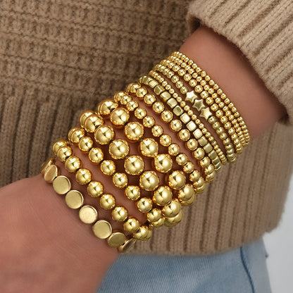 13pc Vintage CCB Beaded Bracelet Set