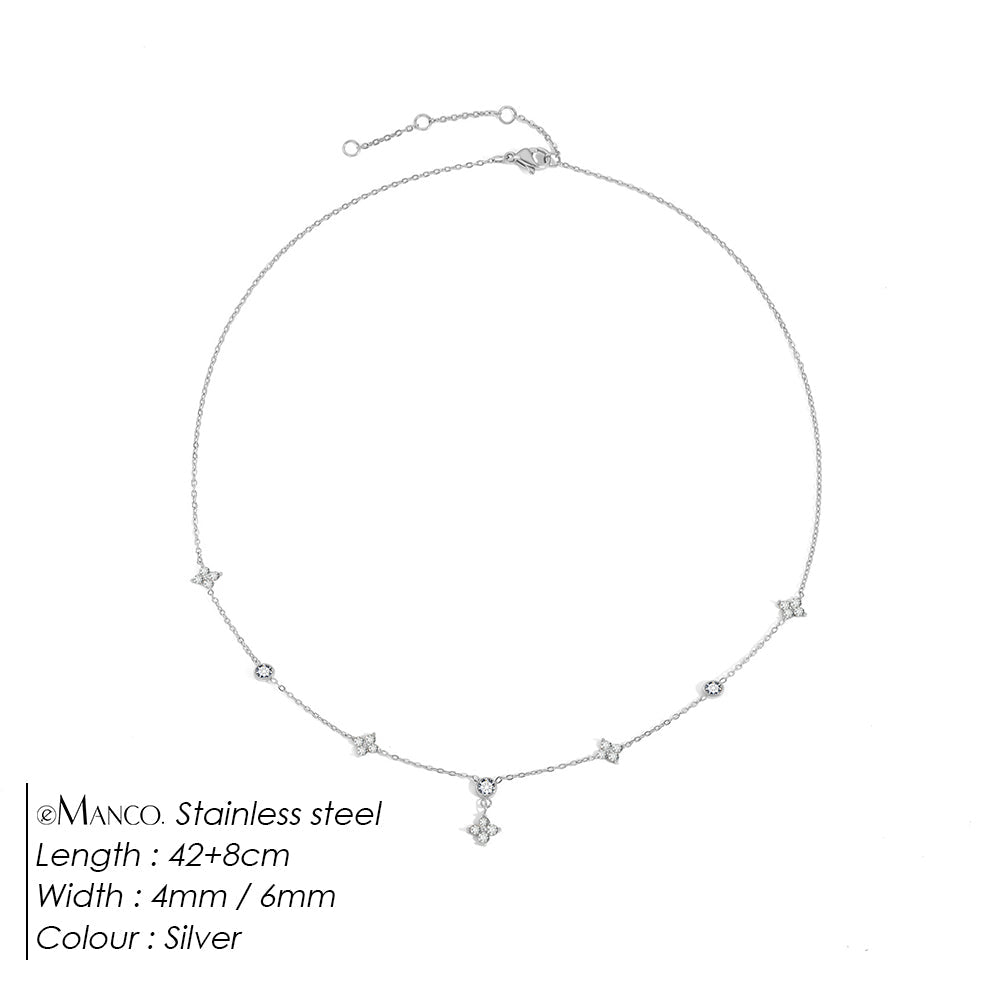 Dainty Star CZ Pendant Necklace