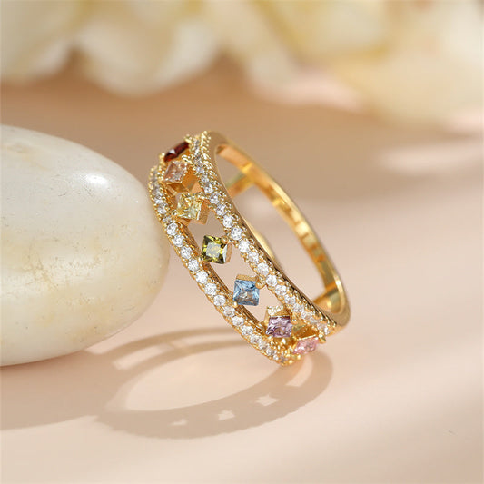 Prism Threads Ring