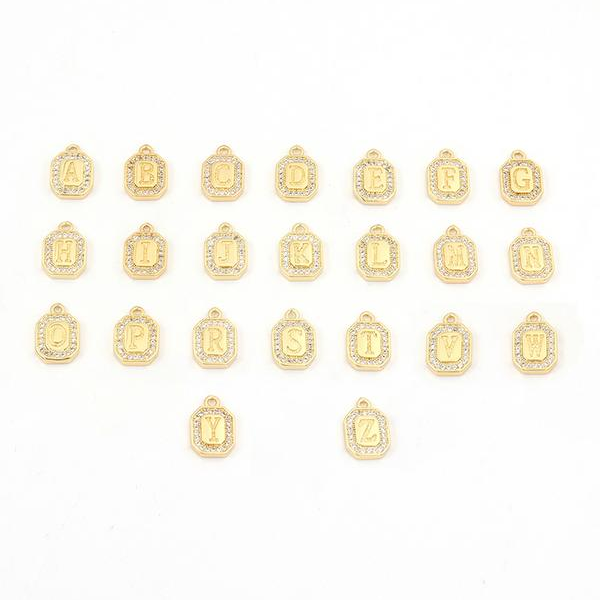 Initial Block Toggle Necklace