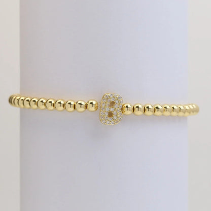 Letter Beaded Bracelet