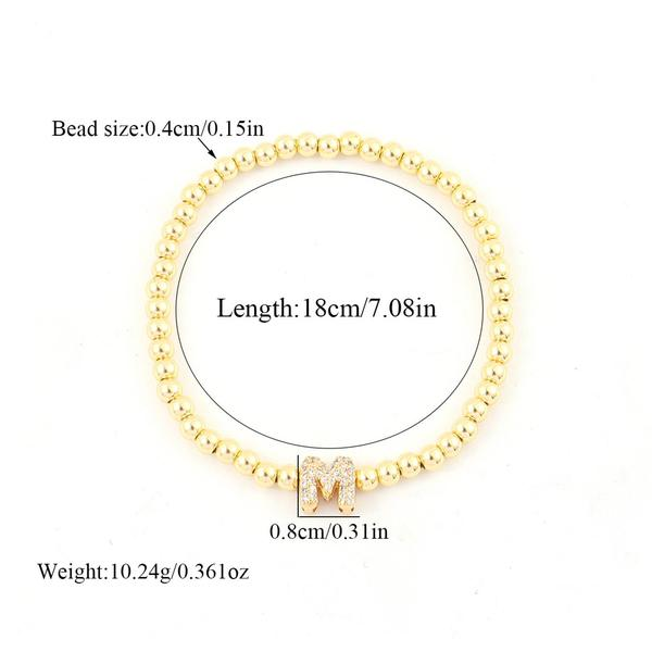Letter Beaded Bracelet