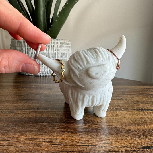 Highland Cow Ring Holder