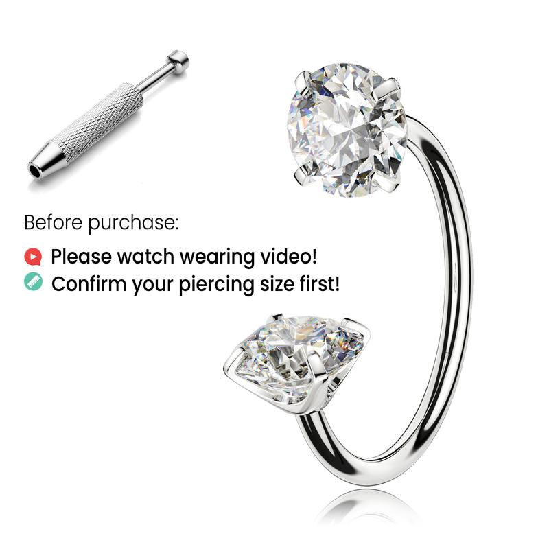 Titanium Horseshoe Nose Ring