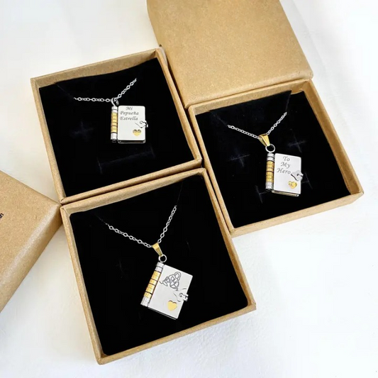 Eternal Love Book Necklace