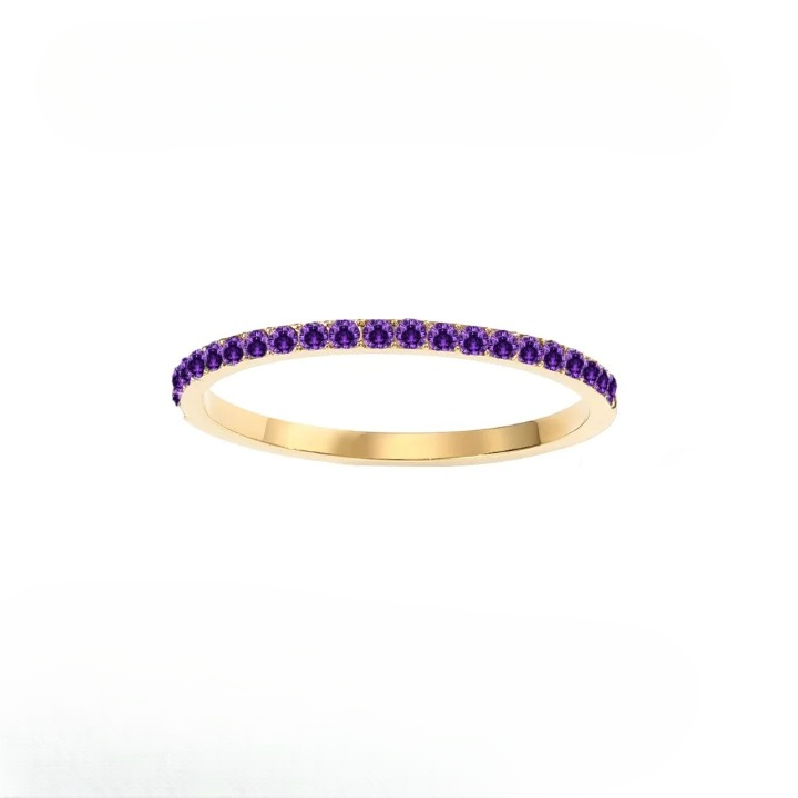 Dainty Thin Birthstone Ring