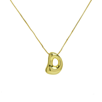 Chunky Balloon Initial Letter Necklace