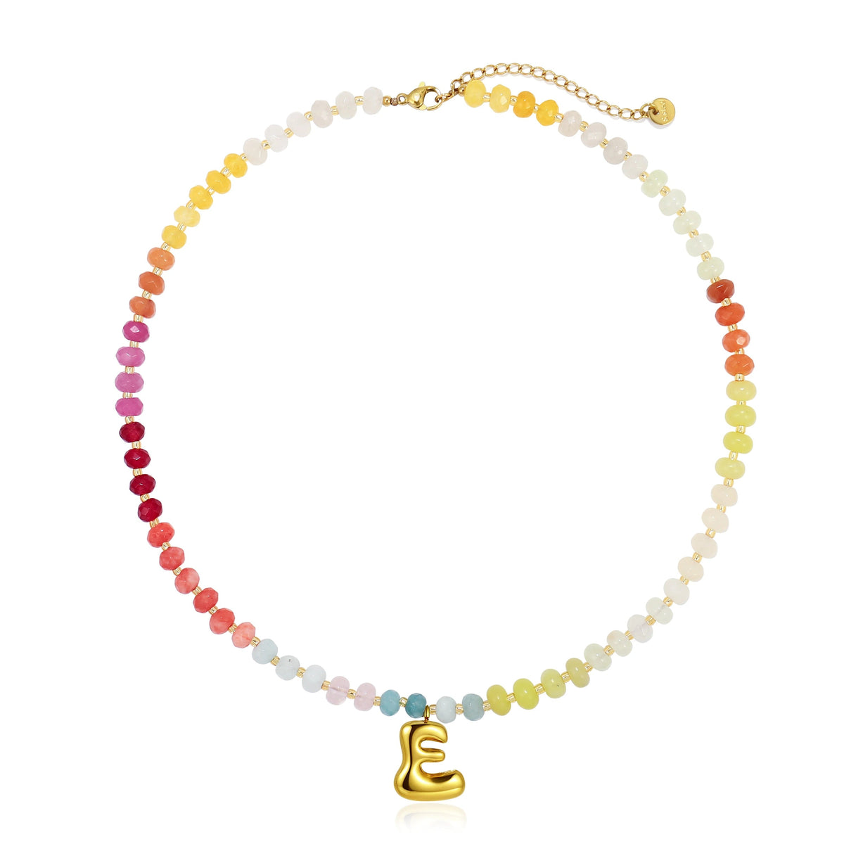 Colorful Balloon Letter Necklace