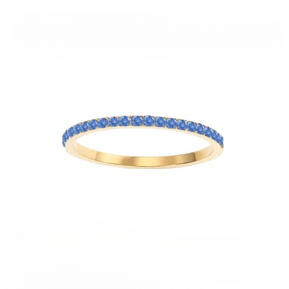 Dainty Thin Birthstone Ring