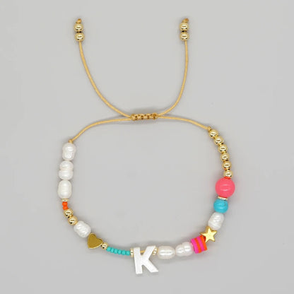 Color Splash Initial Bracelet