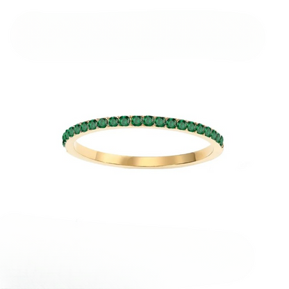 Dainty Thin Birthstone Ring