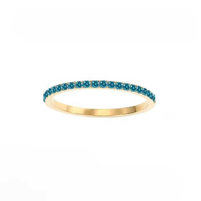 Dainty Thin Birthstone Ring