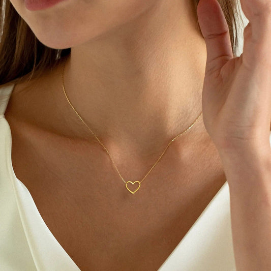 Hollow Love Heart Necklace