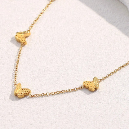 Dainty Thin Butterfly Necklace