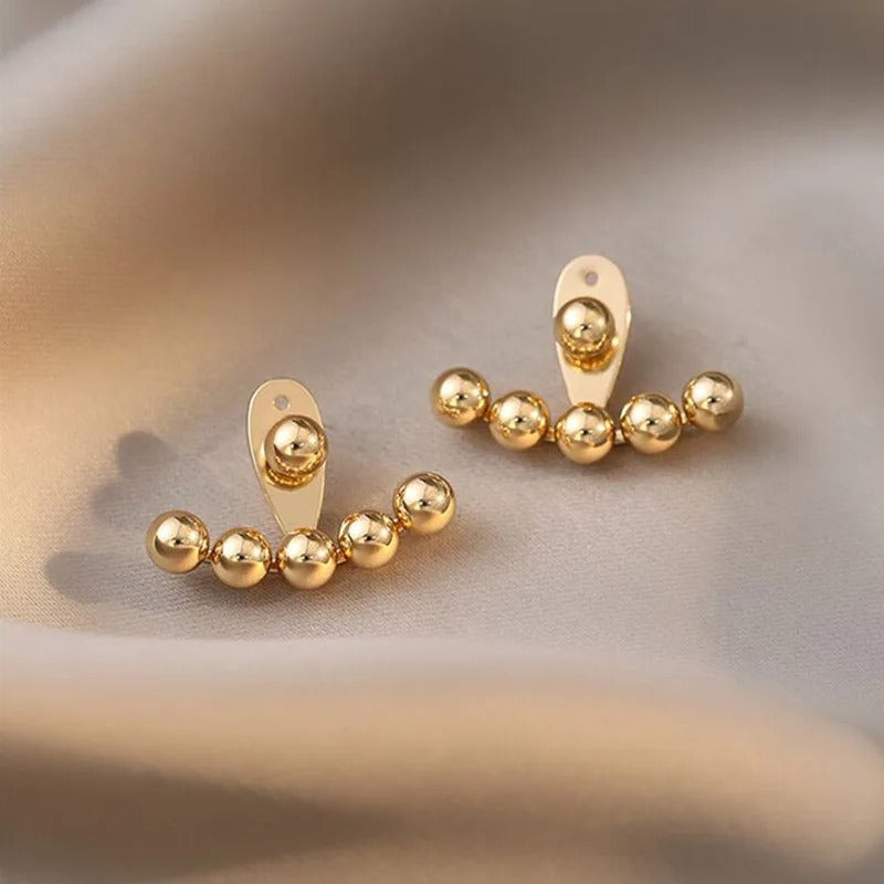 Beaded Bean Earrings