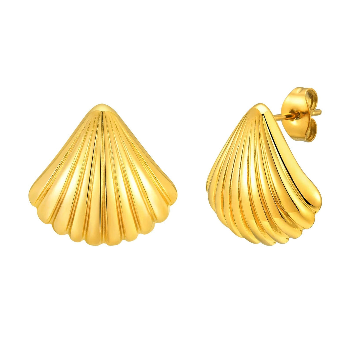Shell Striped Earrings