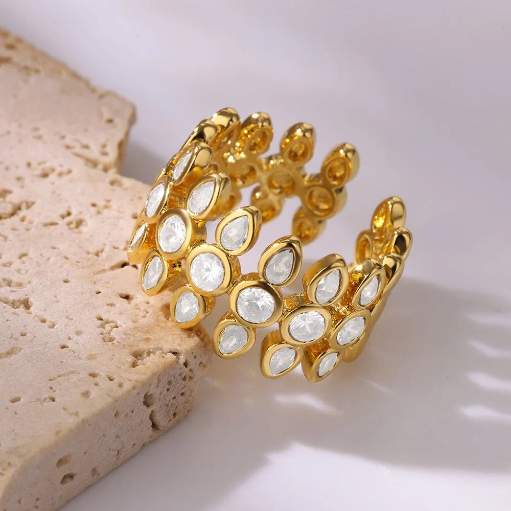 Royal Three Layered Crown Ring