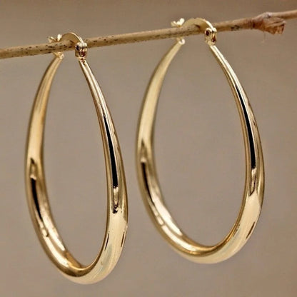 Smooth Hoop Earrings
