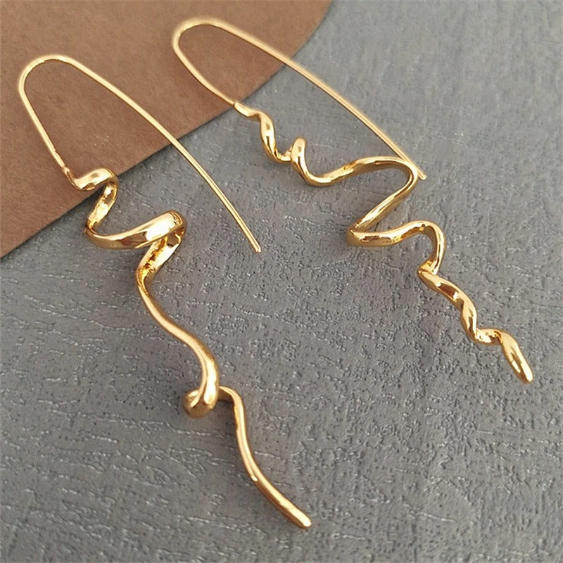 Abstract Squiggly Earrings