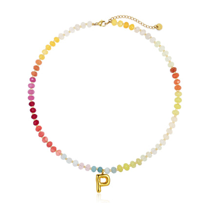 Colorful Balloon Letter Necklace