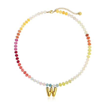 Colorful Balloon Letter Necklace