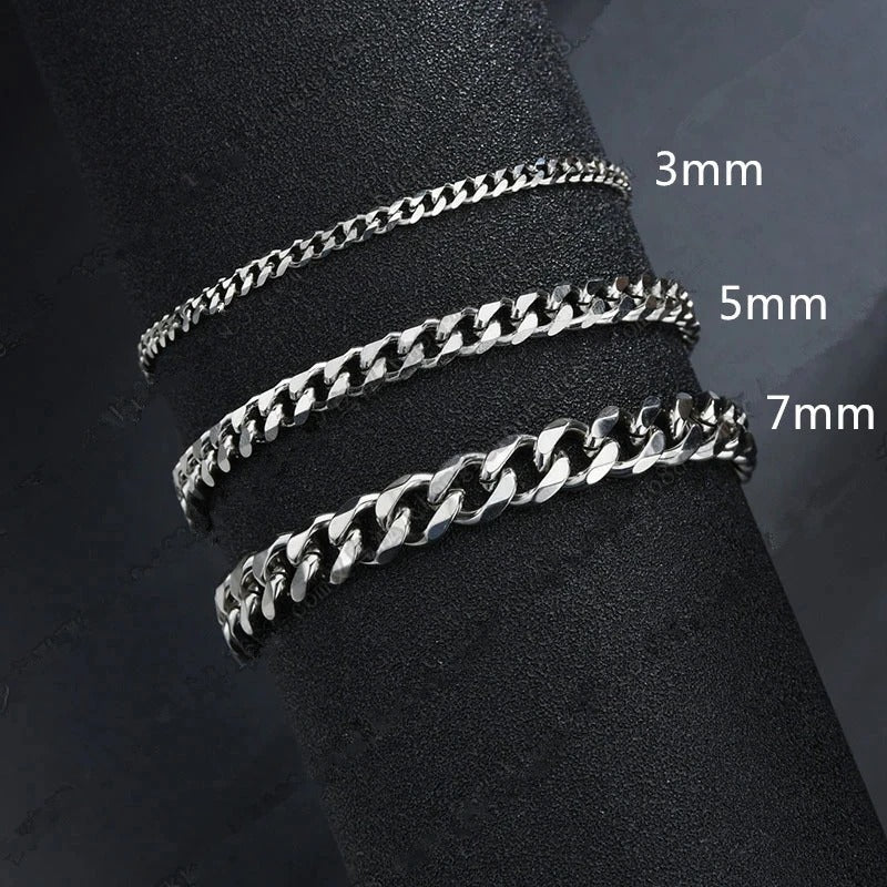 Minimal Cuban Chain Bracelet
