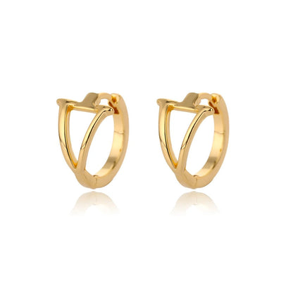 Minimal Initial Letter Stud Earrings