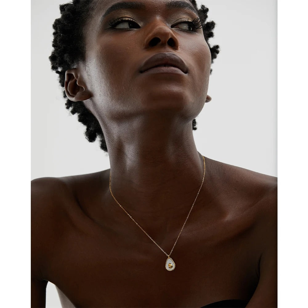 Golden Avocado Necklace