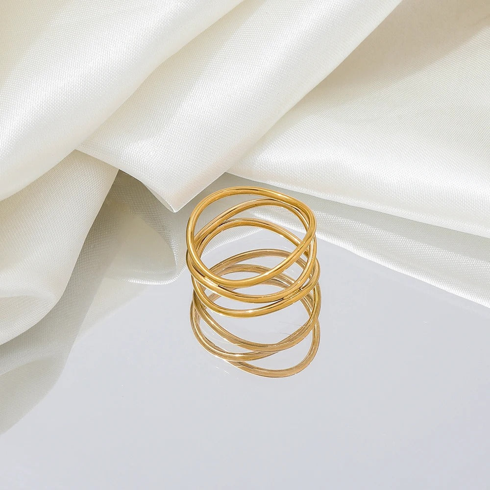 Dainty Infinity Loops Ring