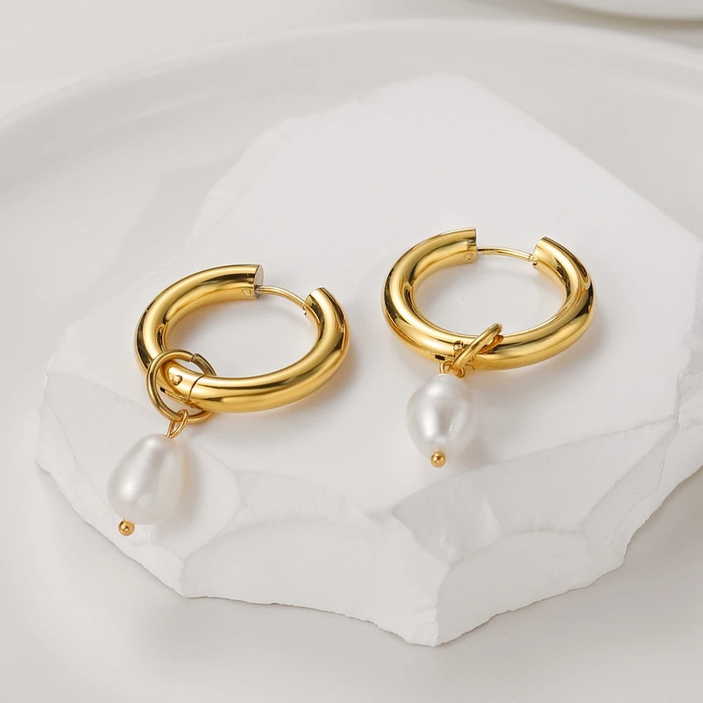 Vintage Pearl Drop Earrings