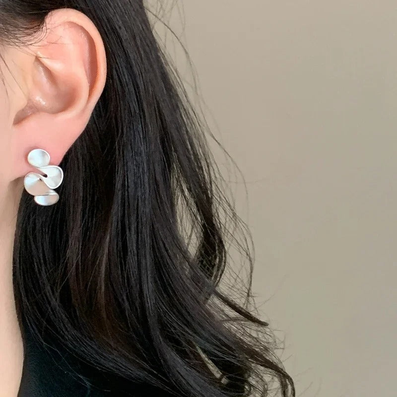 Twisted Flower Stud Earrings