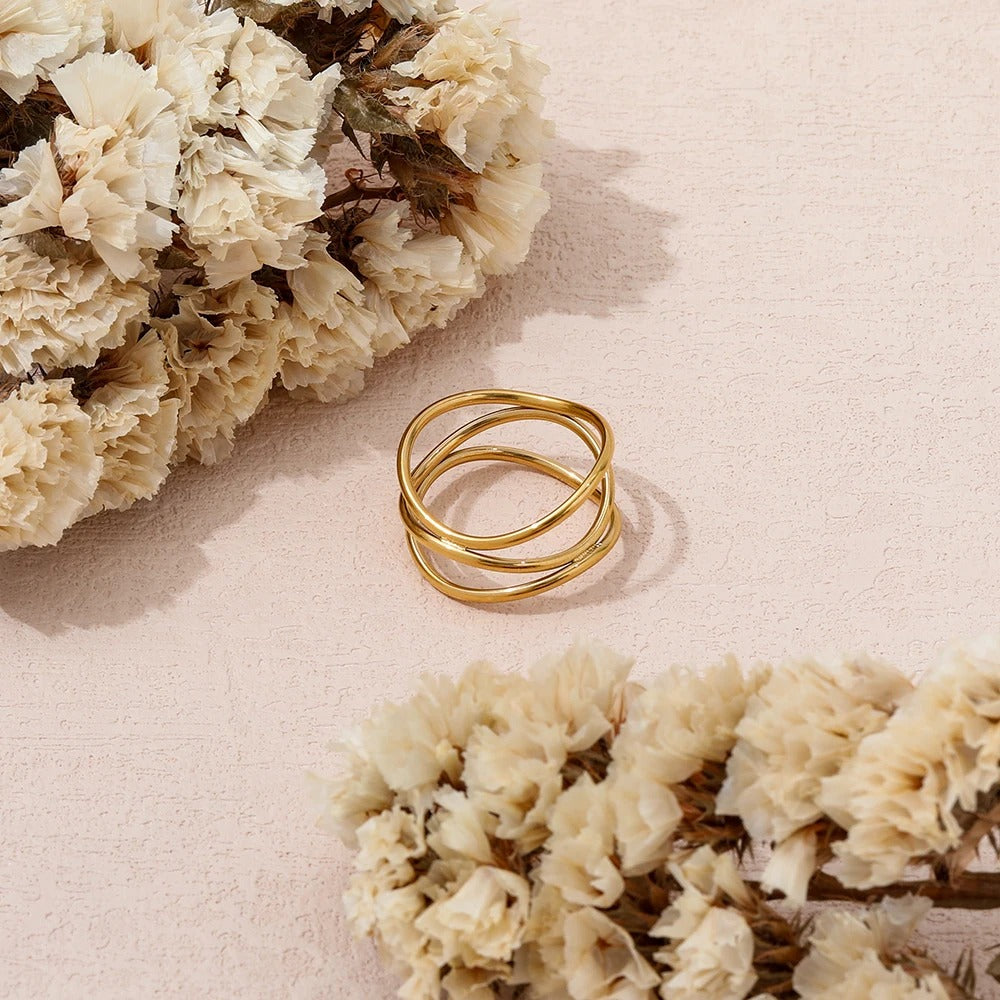 Dainty Infinity Loops Ring