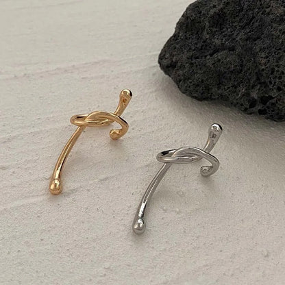 Dainty Knotted Ear Clip Earrings