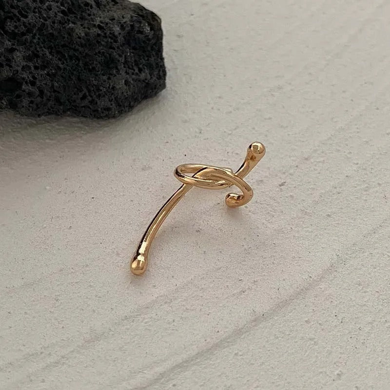 Dainty Knotted Ear Clip Earrings