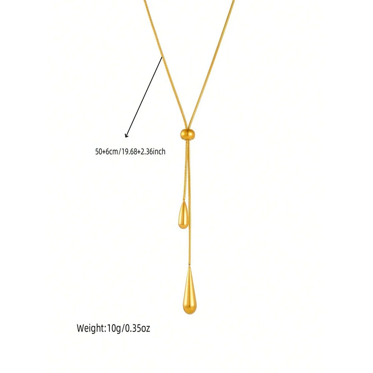 3pc Geometric Dangling Drops Necklace & Earrings Set