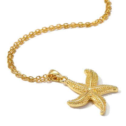 Minimal Starfish Necklace