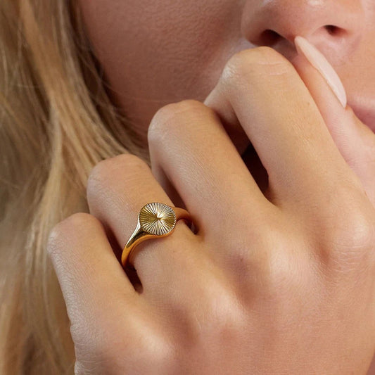 Dainty Dome Wave Ring