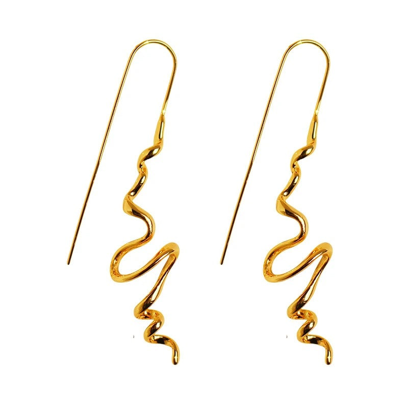 Abstract Squiggly Earrings