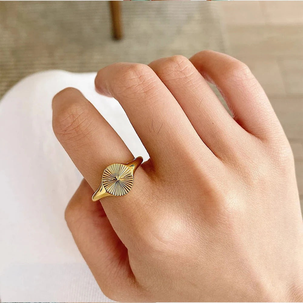 Dainty Dome Wave Ring