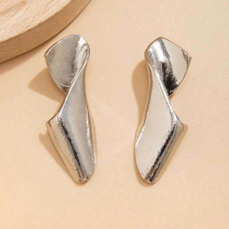 Irregular Twisted Stud Earrings