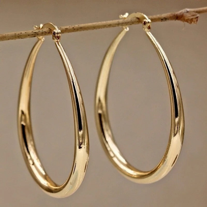 Smooth Hoop Earrings
