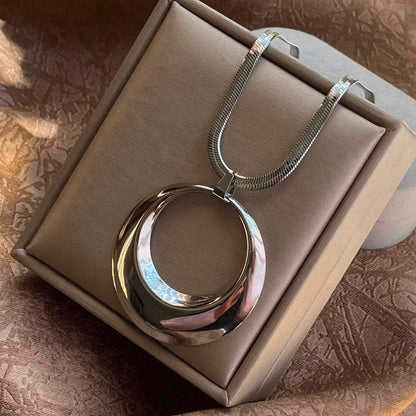Exaggerated Big "O" Necklace