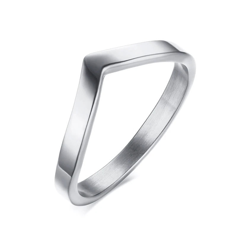 Minimal Chevron Ring