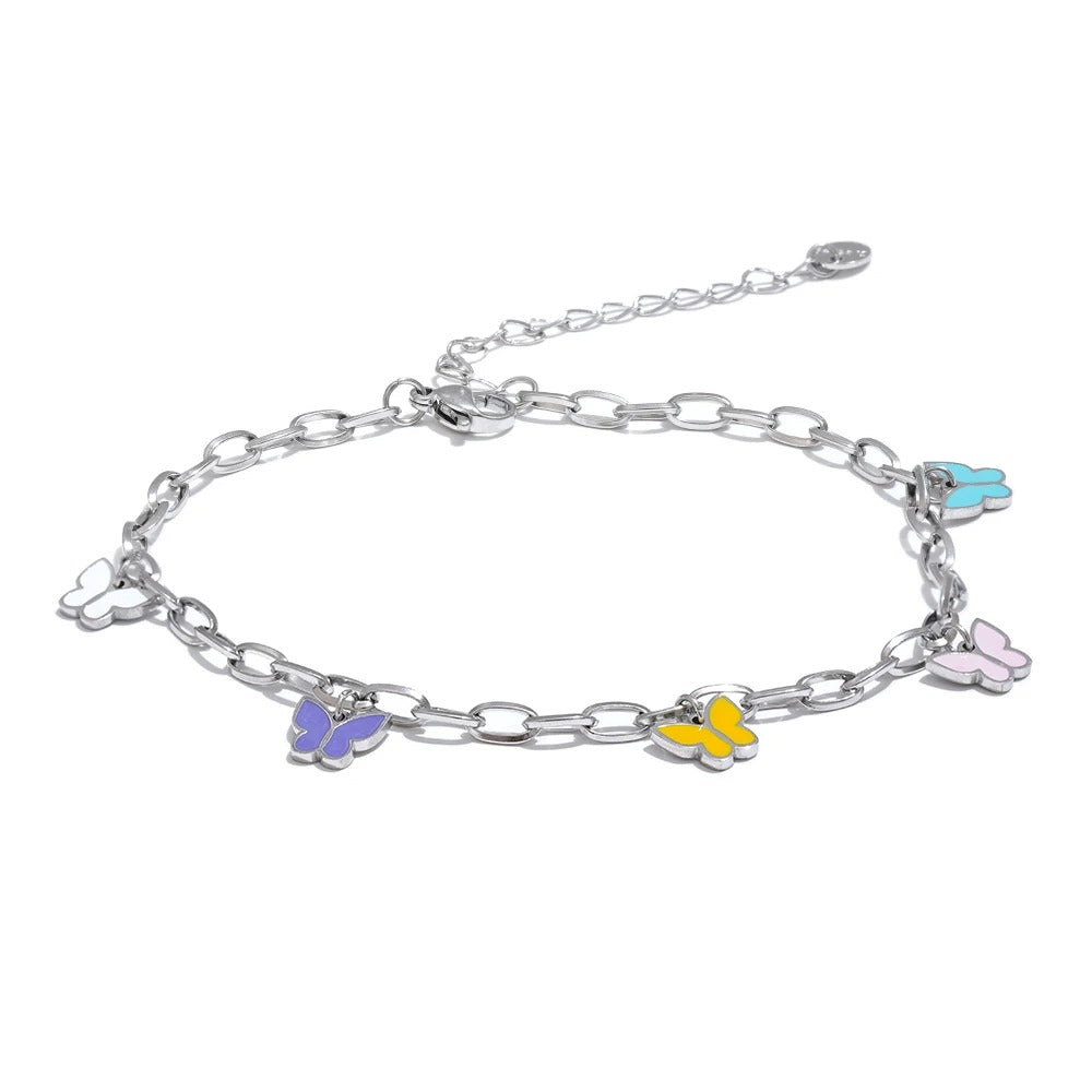 Colorful Butterfly Anklet