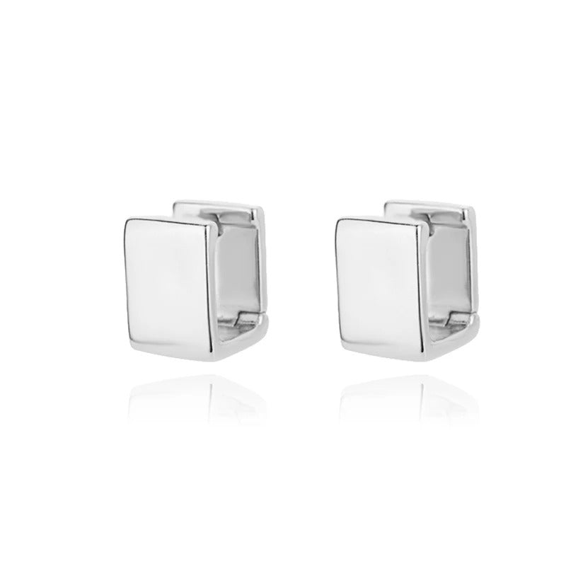Geometric Square Hoop Earrings